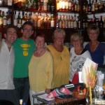 Hayley, Greg, Ben, Bev, Jacquie, Jan, Me and Costas in Bar Spetsa on Bev's 60th Birthday