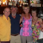 Dave, Costas, Me and Viv in Bar Spetsa